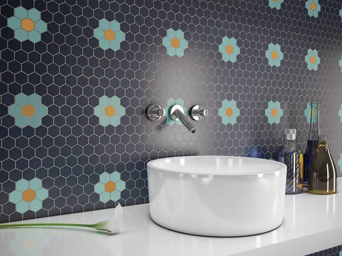 Mozaïek Blauw 27.8x32.5 | 263-967 | Jan Groen Tegels  | Dit product is niet meer verkrijgbaar