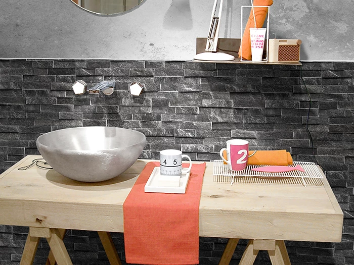 Wandtegel Keradom Rock Black 7,5x38,5x1 | 726-116 | Jan Groen Tegels