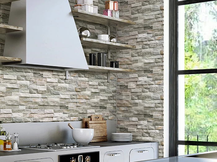 Wandtegel Keradom Rock Green 7,5x38,5x1 | 333-682 | Jan Groen Tegels