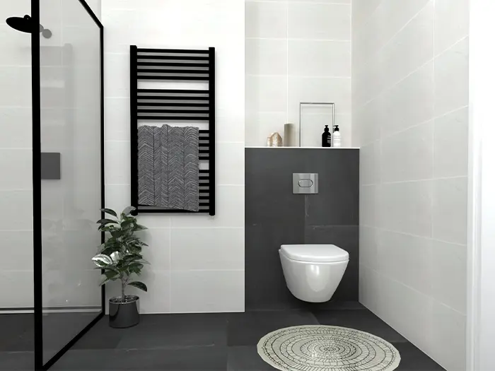 Wandtegel Idea Ceramica Seta Grigio 30 x 60 | 401-241 | Jan Groen Tegels