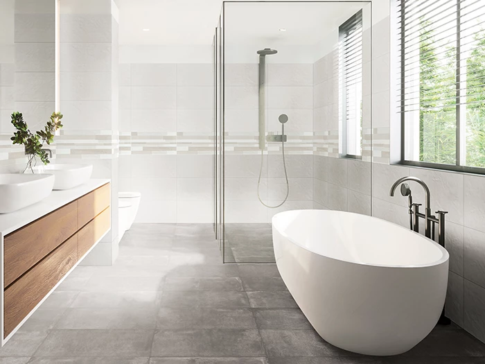 Wandtegel Idea Ceramica Seta Mur Grigio 30x60x0,7 | 173-132 | Jan Groen Tegels  | Dit product is niet meer verkrijgbaar