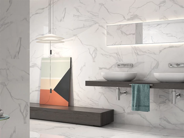 Wandtegel Geotiles Num Blanco 25x50x0,85 | 737-004 | Jan Groen Tegels