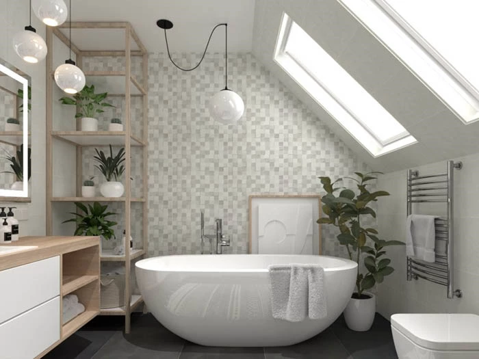 Wandtegel Geotiles Adine Gris 33,3x55x0,88 | 803-274 | Jan Groen Tegels