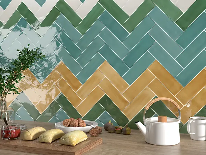 Wandtegel Dune Tabarca Verde 7,5 x 23 | 754-511 | Jan Groen Tegels