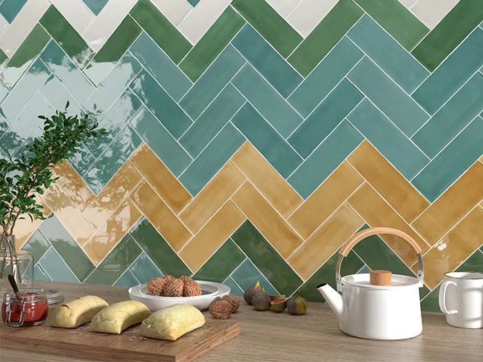 Wandtegel Dune Tabarca Verde 7,5x23x0,9 | 754-511 | Jan Groen Tegels