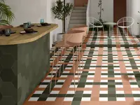 Vloertegel Dune Chicago E x a Olive 21,5 x 25  | 655-123 | Jan Groen Tegels