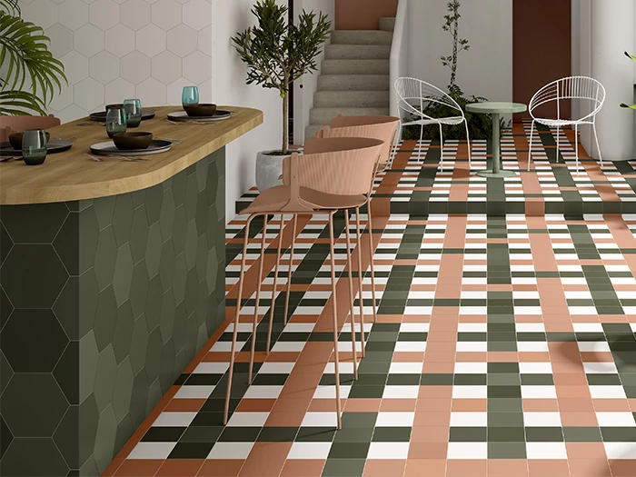 Vloertegel Dune Chicago Exa Olive 21,5x25x0,8 | 655-123 | Jan Groen Tegels