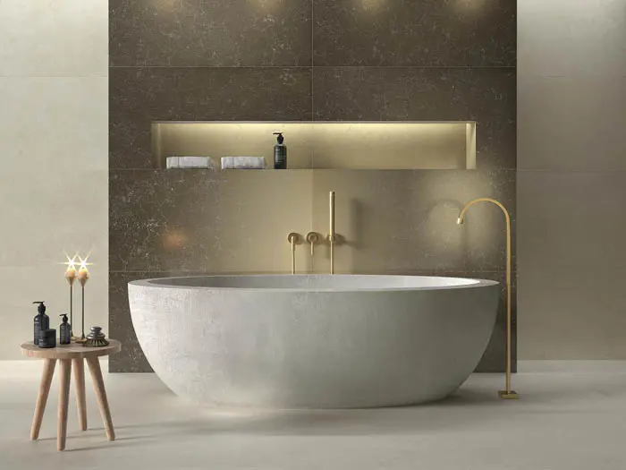 Badkamer Modern Vloertegel Betonlook