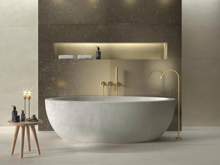 Badkamer Modern Vloertegel Betonlook