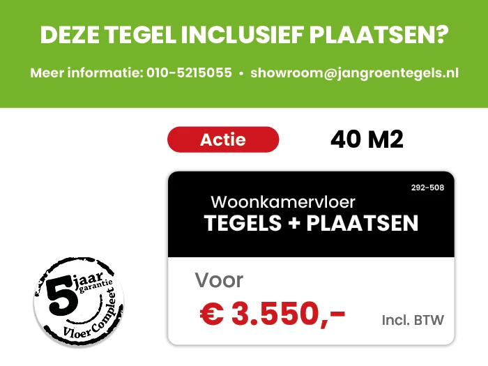 Vloertegel Argenta SL Davenport White 75x75x0.9 | 292-508 | Jan Groen Tegels