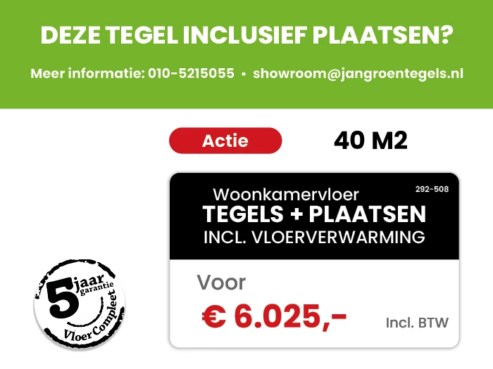Vloertegel Argenta SL Davenport White 75x75x0.9 | 292-508 | Jan Groen Tegels