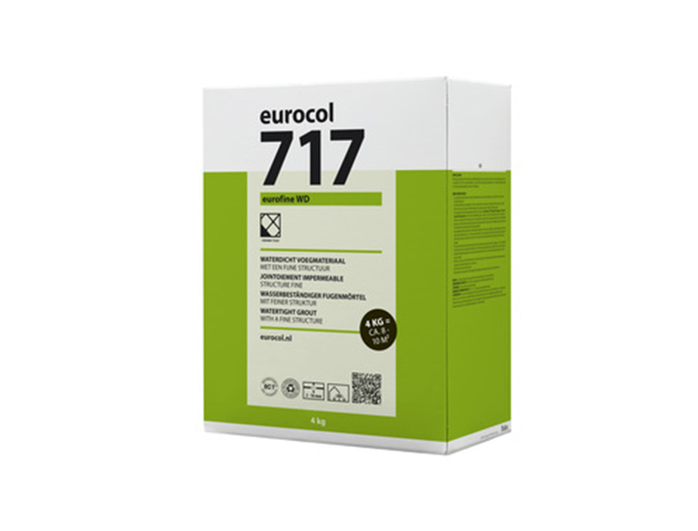 voegmiddel Eurocol 717 eurofine WD 4 kg lightgrey