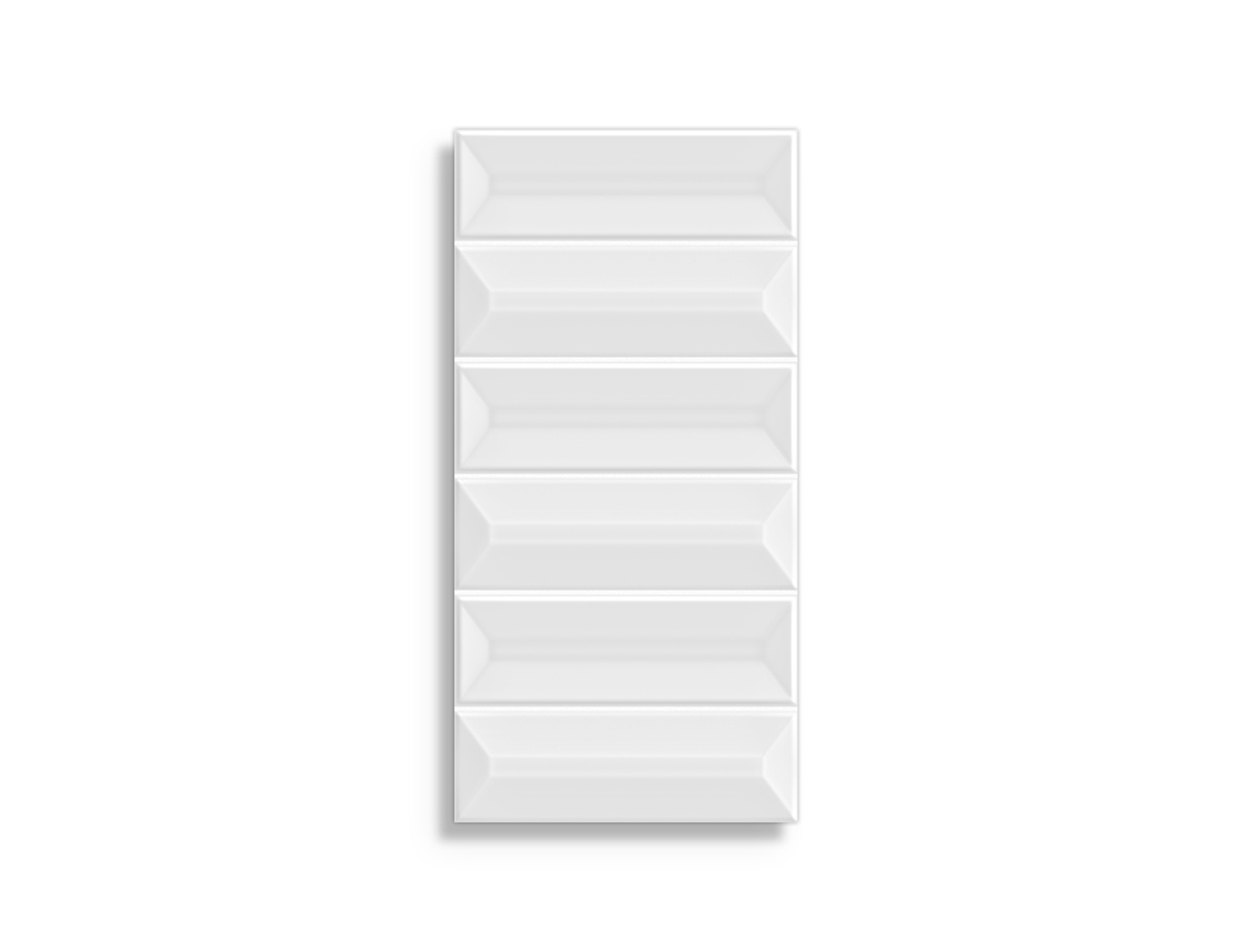 Mozaiektegel El Barco Prisma Glossy White 15 x 30