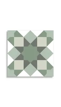 Vloertegel El Barco Hydra Green 20 x 20 | 663-777 | Jan Groen Tegels