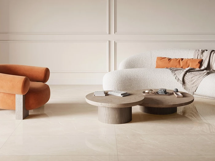 Vloertegel Argenta Livia Cream Pulido 60 X 120 X 0.9 | 897-612 | Jan Groen Tegels