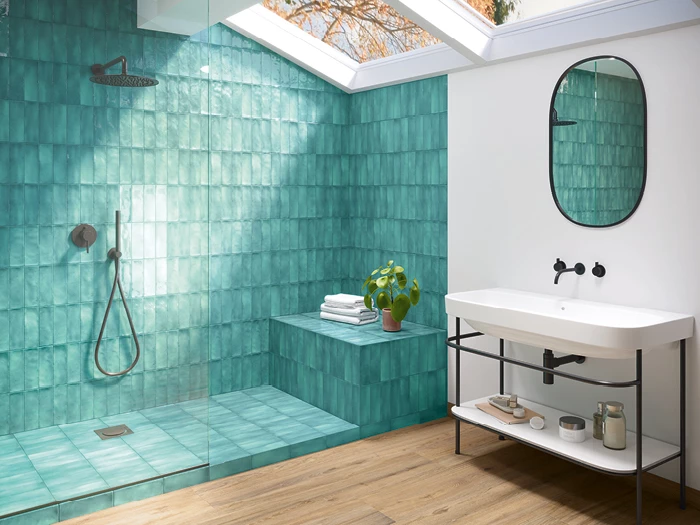 Wandtegels Turquoise 6.5 X 20 X 0.75 | 733-010 | Jan Groen Tegels