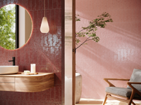 Wandtegels El Barco Sigma Rosa 7,5 x 30 | 487-299 | Jan Groen Tegels