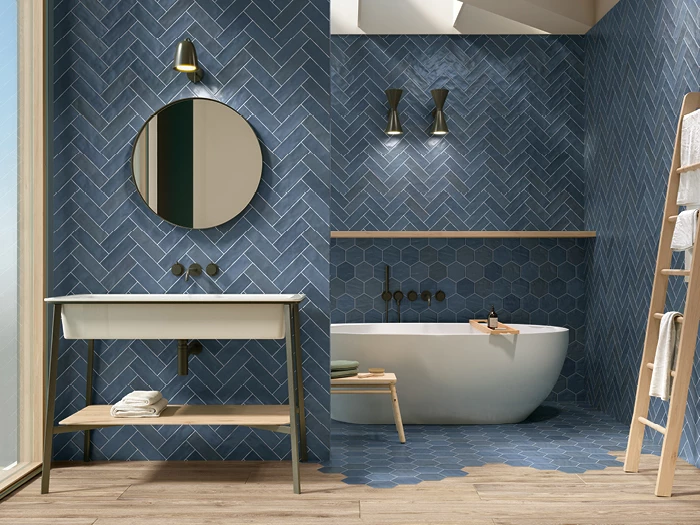 Wandtegels Blauw 6.5 X 20 X 0.9 | 853-899 | Jan Groen Tegels