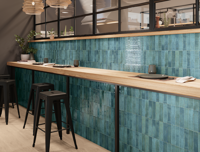 wandtegel Turquoise 5 x 20 | 418-892 | Jan Groen Tegels