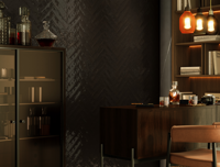 wandtegel Zwart 6.2 x 25 | 994-689 | Jan Groen Tegels