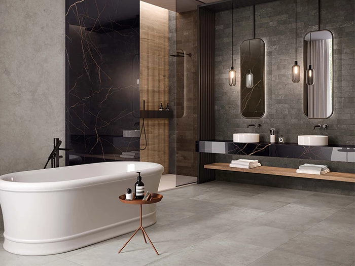 Badkamer stoer modern