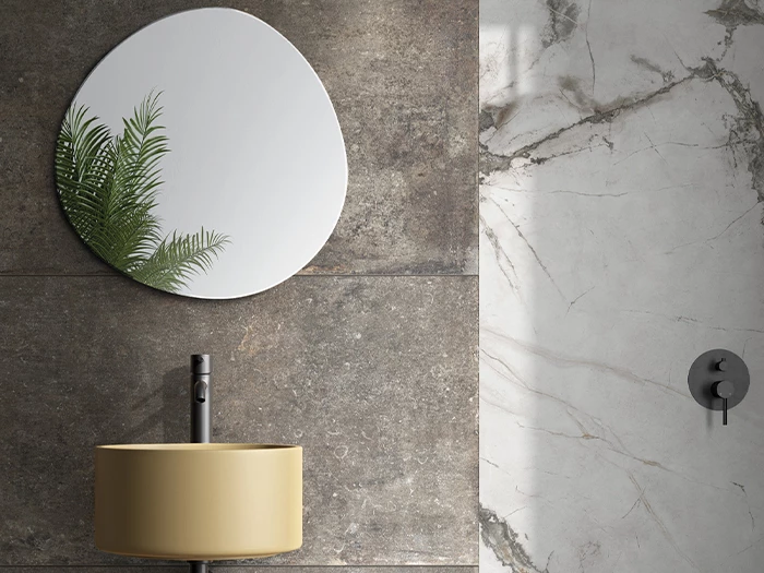 Badkamer Harmonieus Vloertegel Betonlook Mat