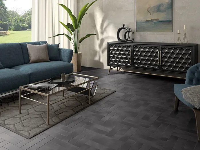 Vloertegel Aleluia Detroit Carbon 7,2 x 29,5 | 774-919 | Jan Groen Tegels