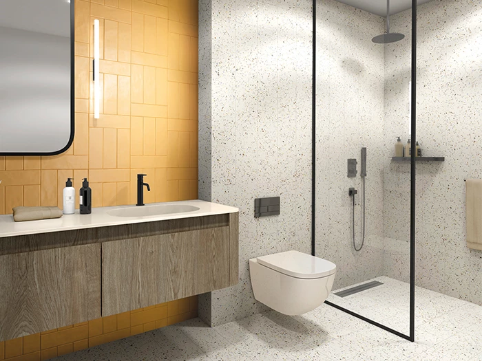 Vloertegel Aleluia Dandy Terrazzo White 20x20x0,85 | 781-232 | Jan Groen Tegels