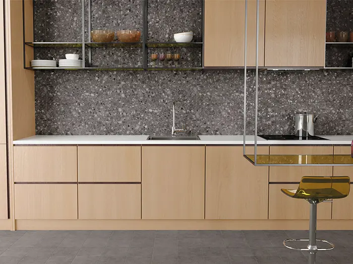 Vloertegel Aleluia Dandy Terrazzo Anthracite 20 x 20 | 569-189 | Jan Groen Tegels