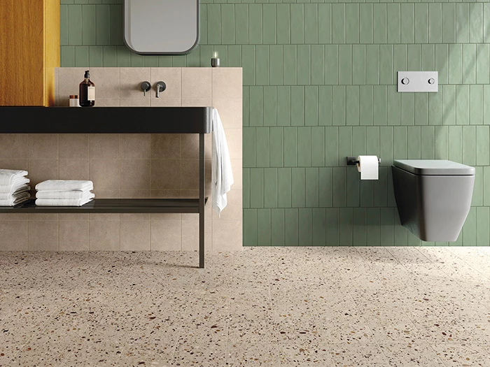 Vloertegel Aleluia Dandy Terrazzo Beige 20x20x0,85 | 431-658 | Jan Groen Tegels