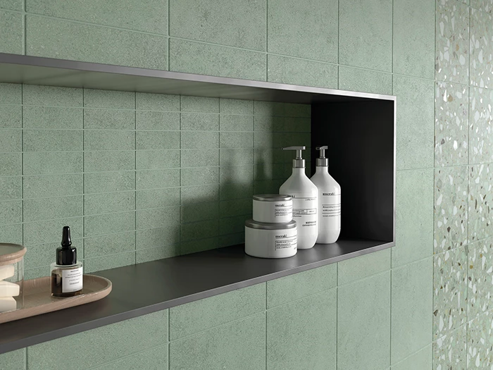 Vloertegel Aleluia Dandy Terrazzo Green 20x20x0,85 | 785-669 | Jan Groen Tegels