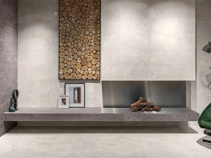 Wandtegel Aleluia Stone Age Sawn White Ret 30x90x1,17 | 454-905 | Jan Groen Tegels