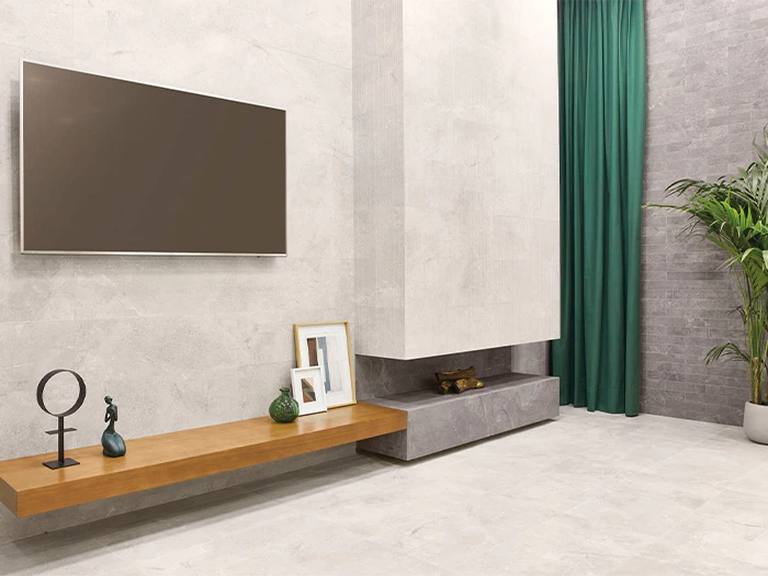 Wandtegel Aleluia Stone Age Sawn White Ret 30x90x1,17 | 454-905 | Jan Groen Tegels