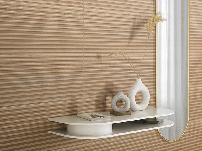 Wandtegel Aleluia Oslo Reed Almond 30x90x1,17 | 712-767 | Jan Groen Tegels