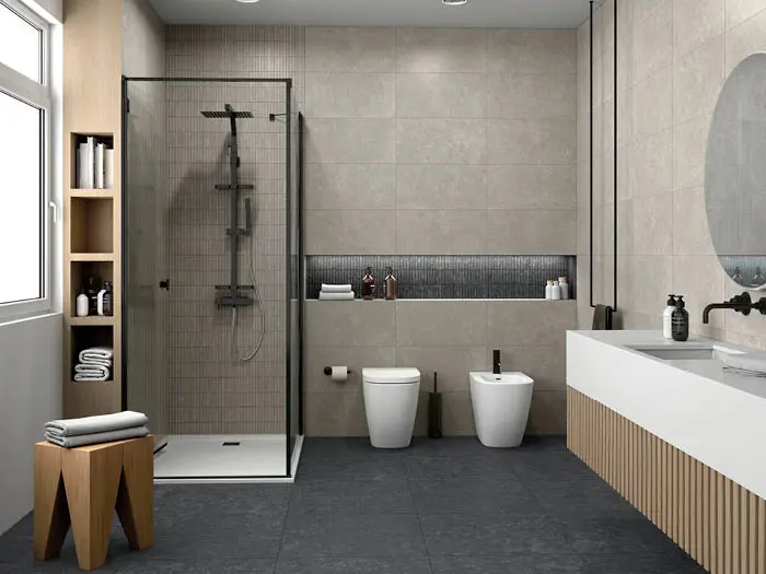 Vloertegel Aleluia Luna Black Rect 59,2 x 59,2 | 853-328 | Jan Groen Tegels