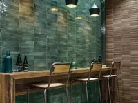 Wandtegel Aleluia Raku Green Jade 5,6 x 26,7 | 935-263 | Jan Groen Tegels