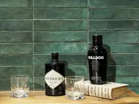 Wandtegel Aleluia Raku Green Jade 5,6 x 26,7 | 935-263 | Jan Groen Tegels