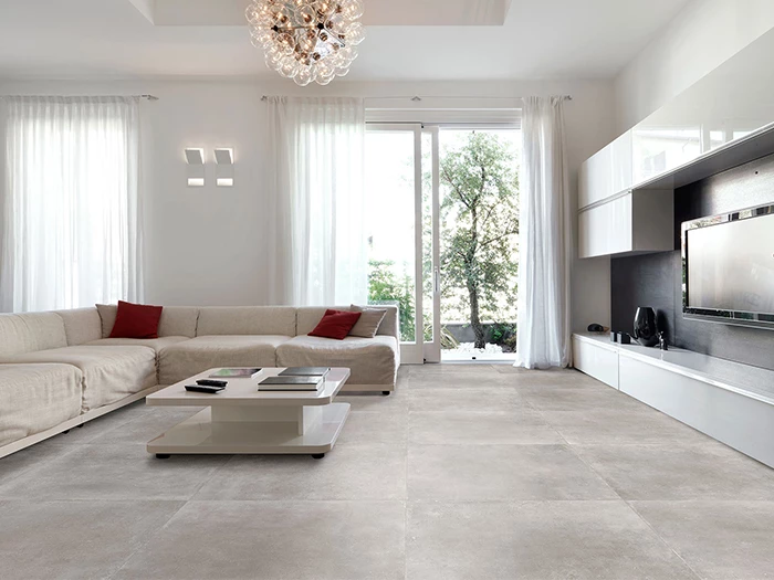 Vloertegel Flaminia Space Ash Rect 90x90x1 | 394-743 | Jan Groen Tegels