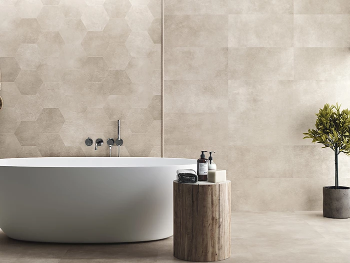 Vloertegel Ape Work B Taupe Rect 60x60x1,05 | 247-555 | Jan Groen Tegels