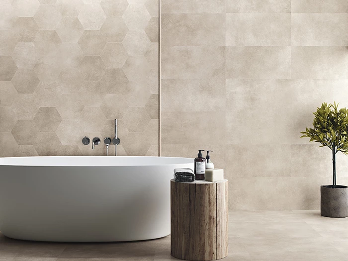 Vloertegel Ape Work B Taupe Rect 30x60x1,05 | 471-476 | Jan Groen Tegels  | Dit product is niet meer verkrijgbaar