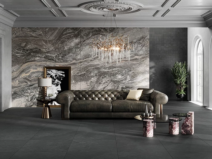 Vloertegel Caesar Slab 2.0 Dark Rt 60x60x0,9 | 881-054 | Jan Groen Tegels