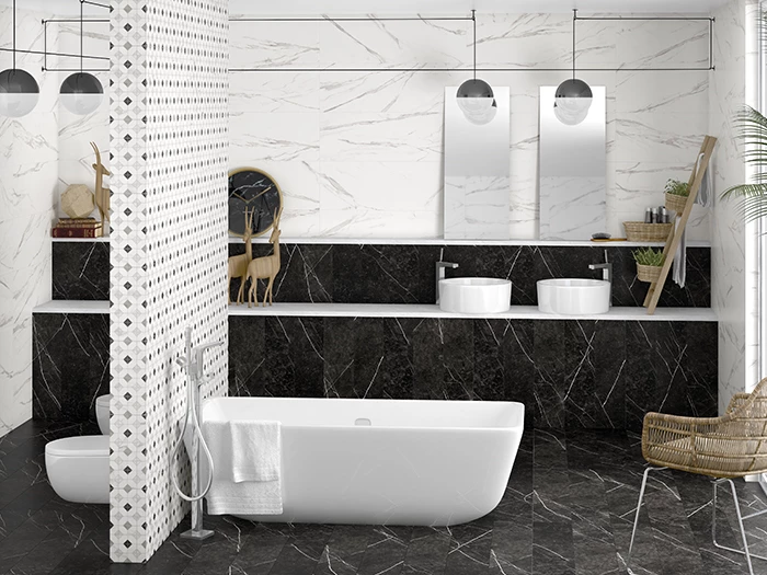 Wandtegel Arcana Oberon Blanco 33,3x100x1,1 | 612-214 | Jan Groen Tegels  | Dit product is niet meer verkrijgbaar