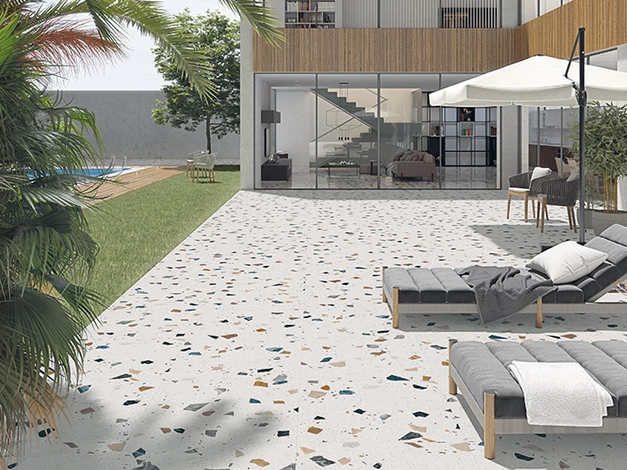 Vloertegel Arcana Stracciatella Nacar Rect  80x80x1 | 237-360 | Jan Groen Tegels