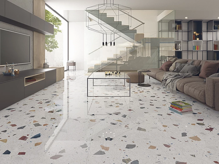 Vloertegel Arcana Stracciatella Nacar Rect  80x80x1 | 237-360 | Jan Groen Tegels