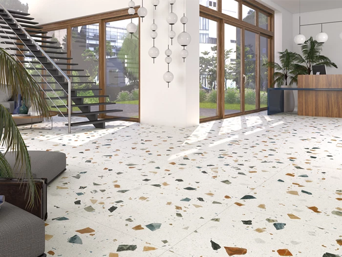 Vloertegel Arcana Stracciatella Nacar Rect  120x120x1 | 620-528 | Jan Groen Tegels