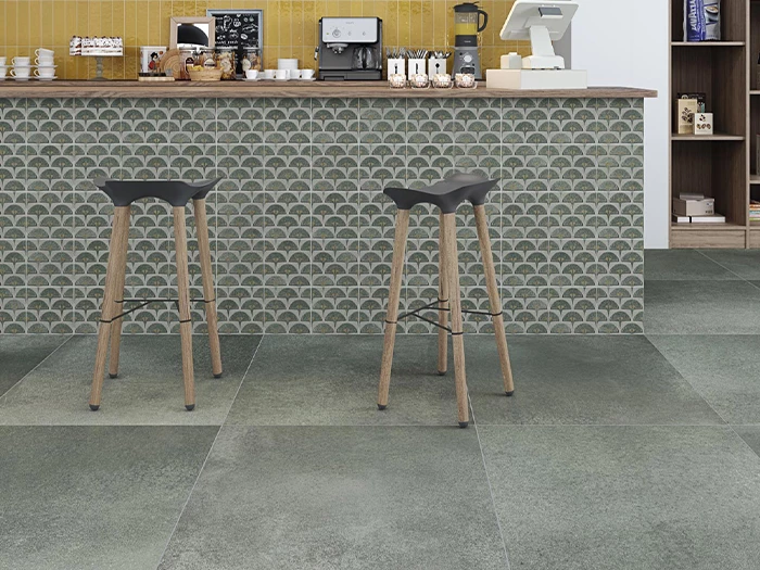 Vloertegel Arcana Cliff Jade Rett 80x80x1,05 | 501-512 | Jan Groen Tegels