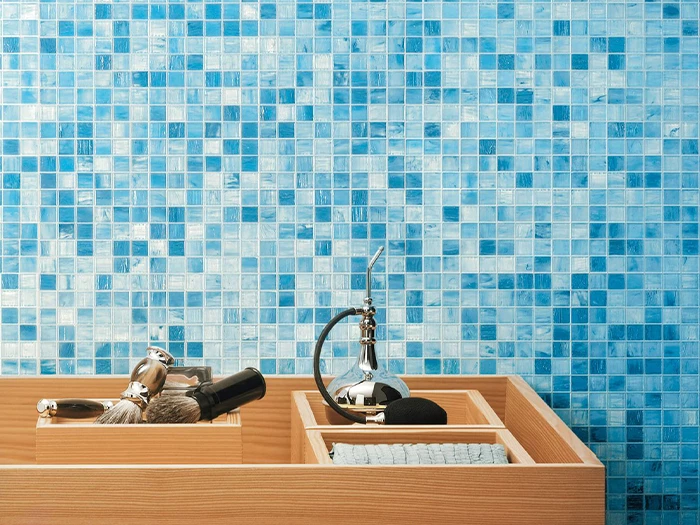 Mozaiek Blauw  31,7x31,7x0,6 | 893-649 | Jan Groen Tegels