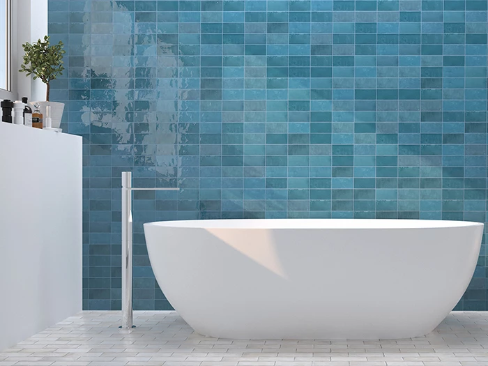Wandtegel Blauw  6,2x12,5x1 | 779-502 | Jan Groen Tegels