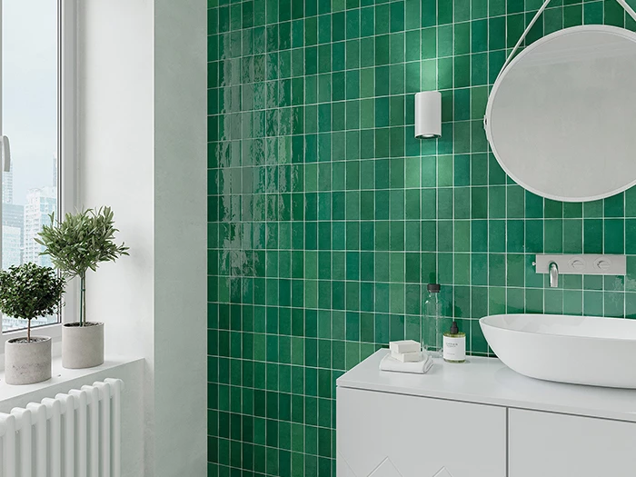 Wandtegel Groen  6,2x12,5x1 | 180-873 | Jan Groen Tegels