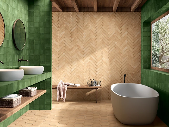 Wandtegel Beige  6x24,6x0,85 | 996-787 | Jan Groen Tegels